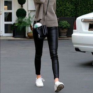 Legging Cuir J Brand L8001 Super Skinny – Taille 29 – Noir – Neuf Avec étiquettes